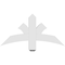 Ekena Millwork Davenport Architectural Grade PVC Gable Bracket, 36"W x 18"H x 4"D x 4"F, 12/12 Pitch GBP036X18X0404DAV00 - alternate 5